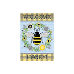 Carson_ GlitterTrends™ DuraSoft™ Garden Flag "Bee Wreath"