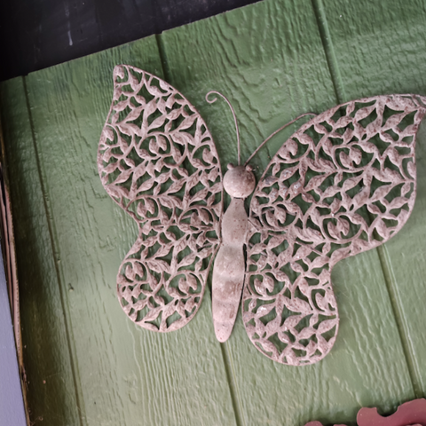 B&B_ Wall Hanging Rustic Butterfly 13inch