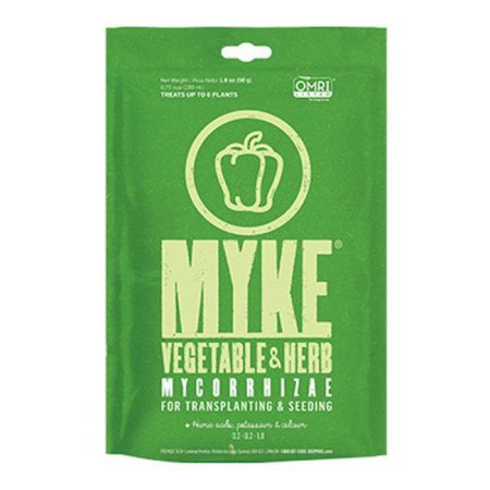 myke potting mix MYKE Vegetable and Herb Mycorrhizae 1.8oz – Prairie Blossom Nursery