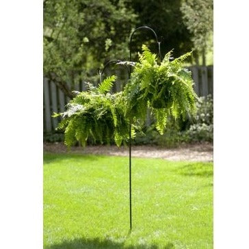 tall shepherds hook plant hanger AGW Shepherd Hook 7 ft. Classic Hanger Tall Offset Black