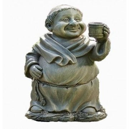 Roman_Pudgy Monk' with Mug Garden Figure