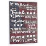 B&B Wall Hanging Courage and Honor