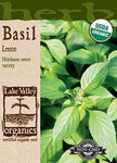 Organic Basil Lemon Heirloom