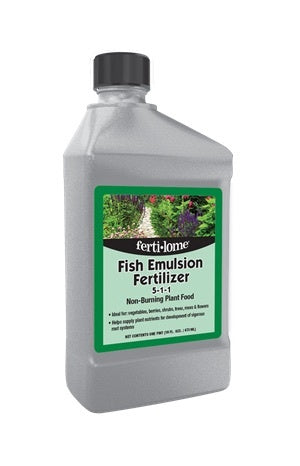 1 gal. organic gardening liquid fish emulsion fertilizer 5-1-1 Fertilome Fish Emulsion Fertilizer 5-1-1 (3/ sizes) – Prairie Blossom Nursery
