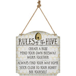 Carson_ 'Rules of the Hive' Metal Sign