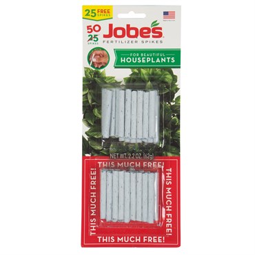 fertilizer sticks for plants Jobe's Plant Food Fertilizer Spikes, Easy Plant Care for All Indoor Flower and Foliage Houseplants, 50 Count