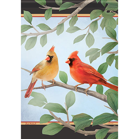 Carson_ DuraSoft™ Garden Flag "Serene Cardinals"