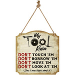 Carson_ 'Tool Rules' Metal Sign