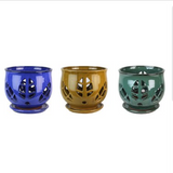 MCD_ 9.5in Tulip Leaf Orchid Pot