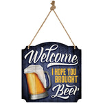 Carson_ 'Welcome Beer' Metal Sign